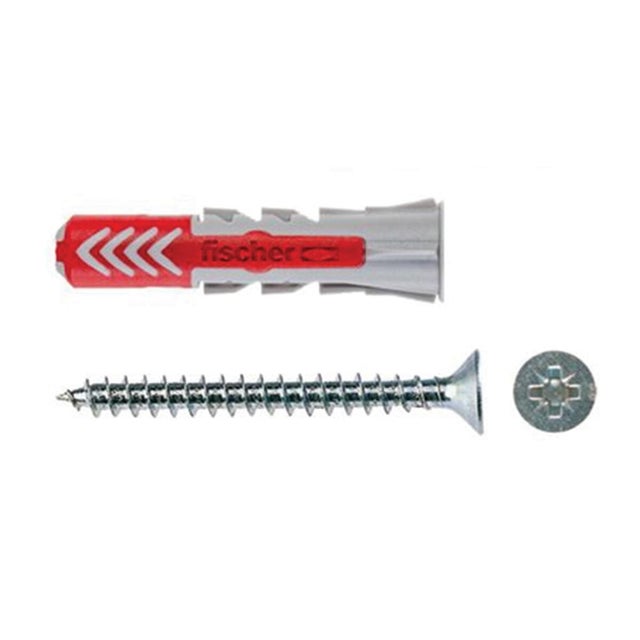 Set di tasselli  con vite FISCHER DUOPOWER 5 S K  in nylon 18 pezzi