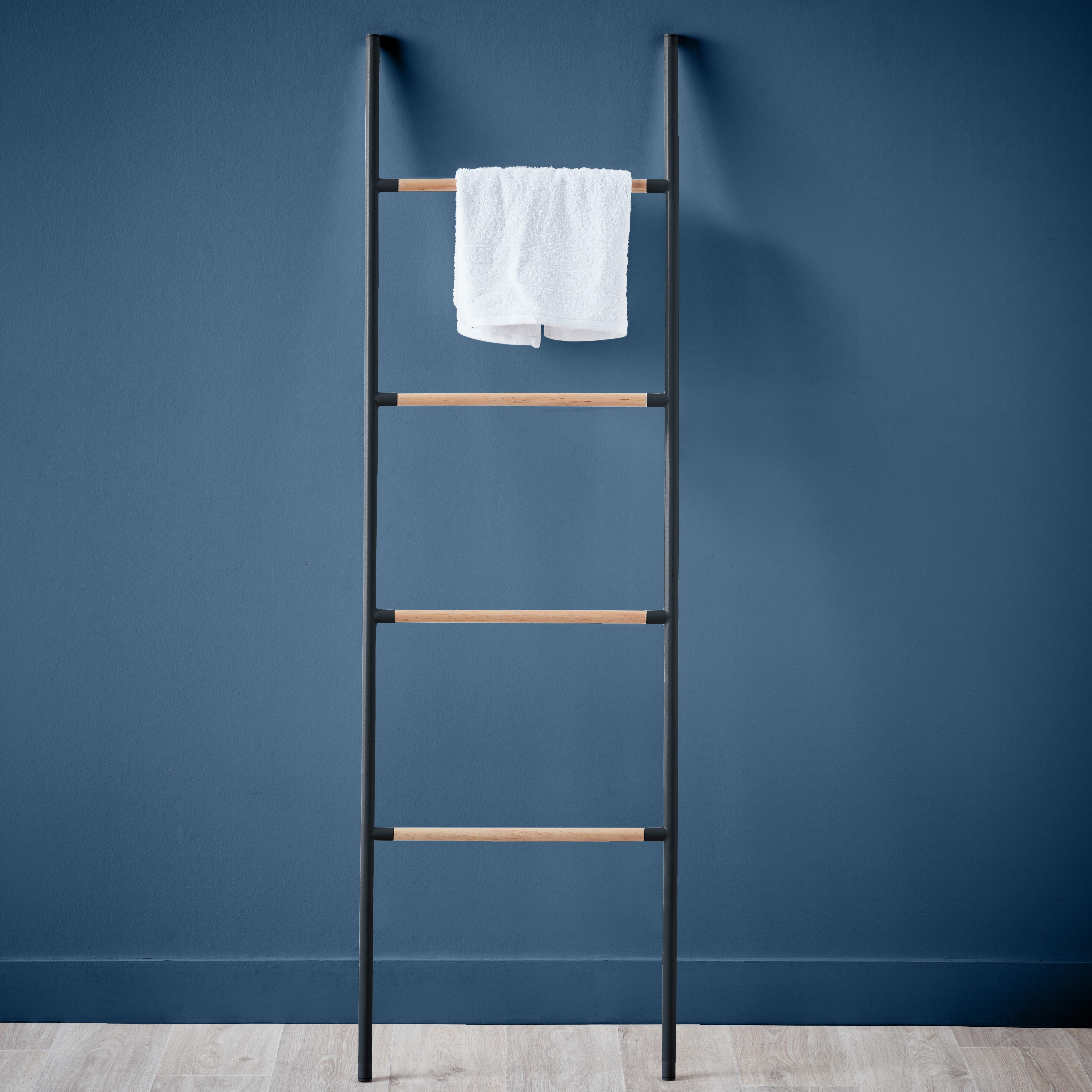 Toalheiro escada SCANDI PRETO - 2