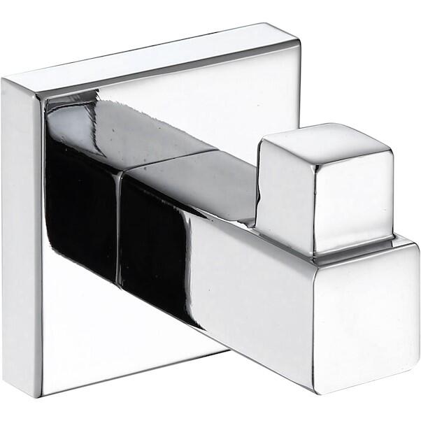 Gancio adesivo SENSEA Quaddro cromato in zinco  grigio portata max 10 Kg