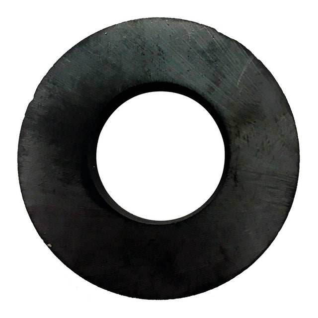 Magnete In Ferrite First4magnets - Forza 0.45kg, Argento, 50x10x8.5mm Con Foro Per Vite