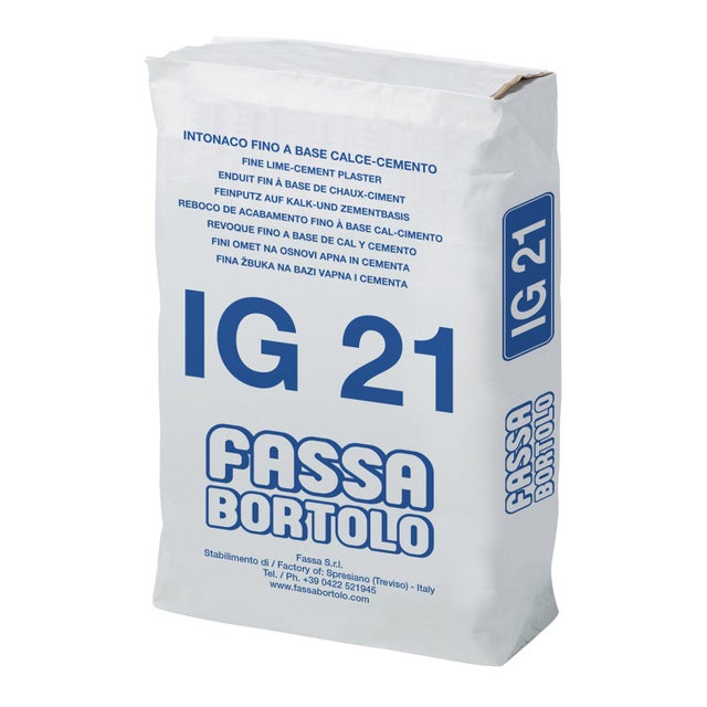 Intonaco in calce e cemento IG 21 BIANCO bianco