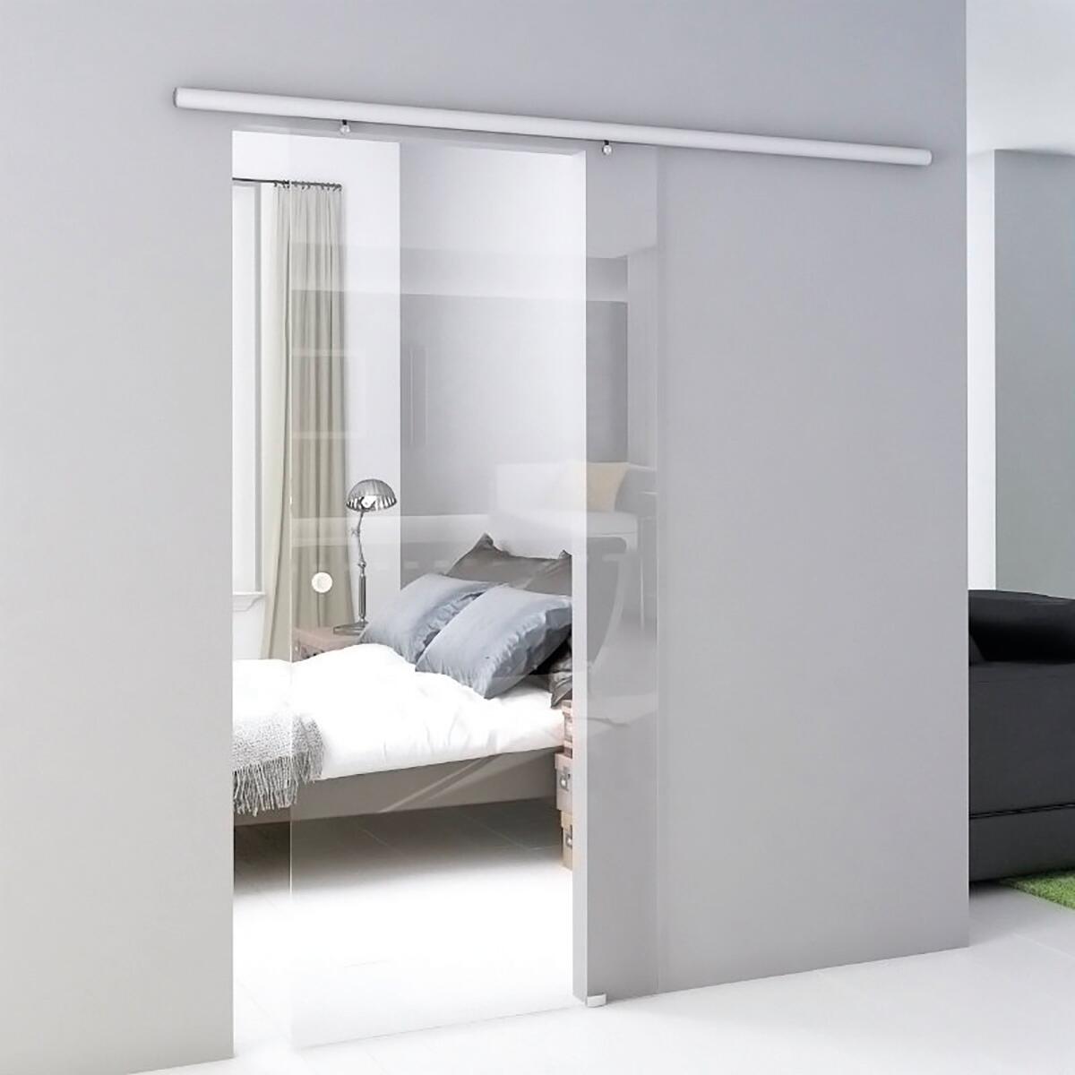 Anta per porta scorrevole Neutra in cristallo L 86 x H 215 cm sp.10 mm reversibile - 2
