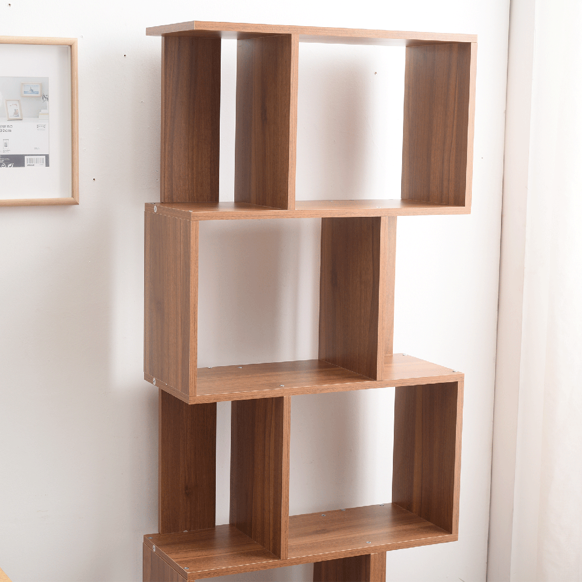 Libreria 6 ripiani Madrid L 60 x P 24 x H 171 cm marrone - 6