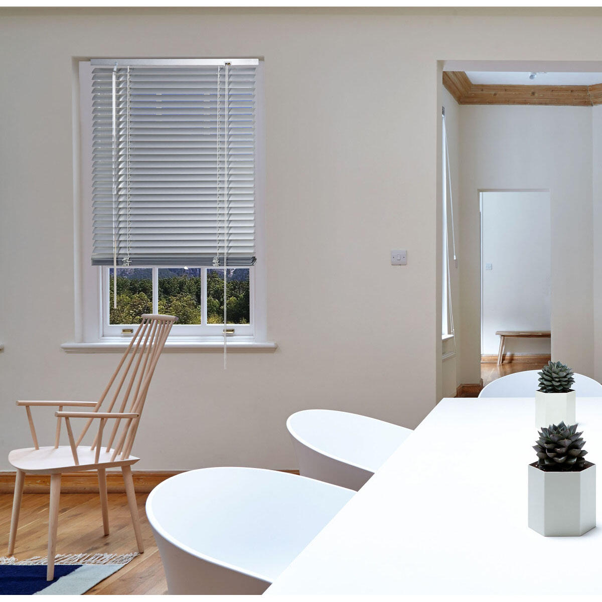 Veneziana Allumi in alluminio, grigio 68 x 162 cm, Larghezza lamelle: 25 mm - 2