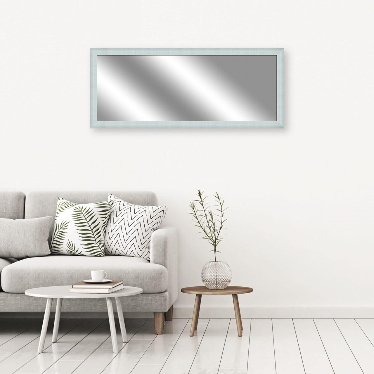 Specchio rettangolare in legno bianco 69 x 90 cm - 2