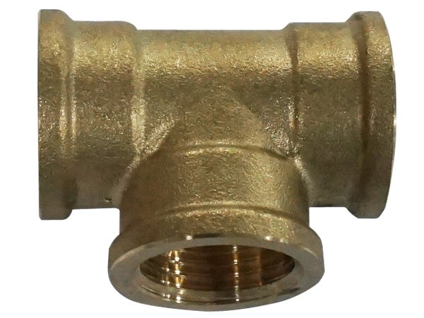 Tee per tubo 0° EQUATION in ottone cromato F1/2