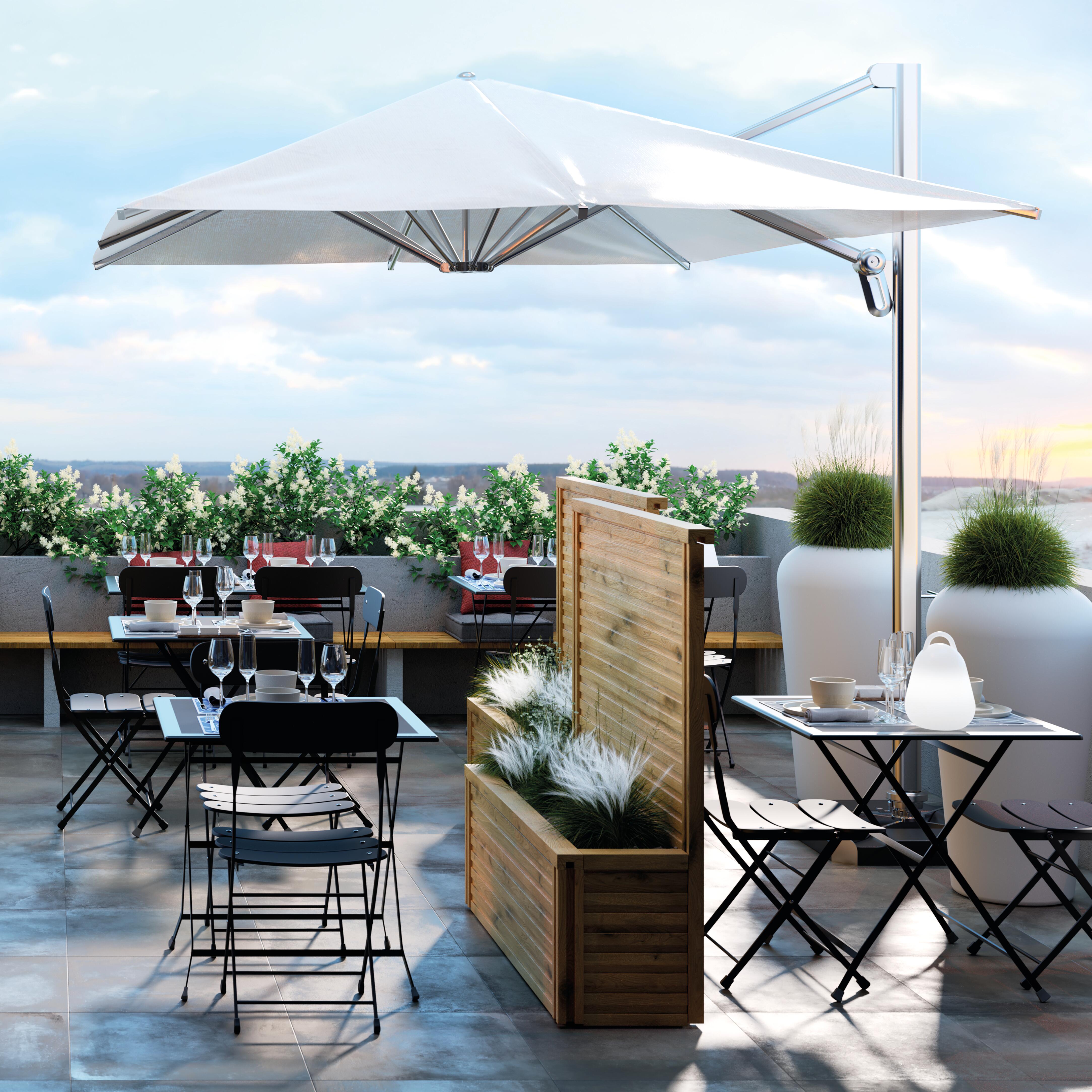 Sedia da giardino pieghevole Cassis OASI BY EMU, seduta in acciaio antracite - 2