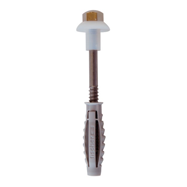 Set di tasselli con vite FISCHER WB 2 INOX Fissaggio per sanitari in inox ø 8x40 mm, 4 pezzi