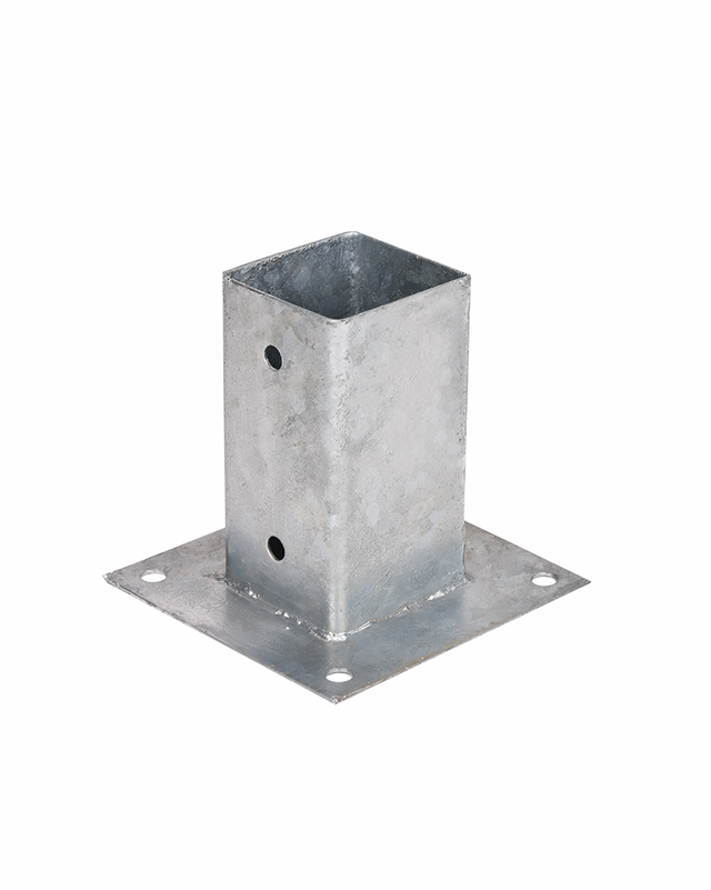 BASE ACERO GALVANIZADA PARA ATORNILLAR 16X16CM