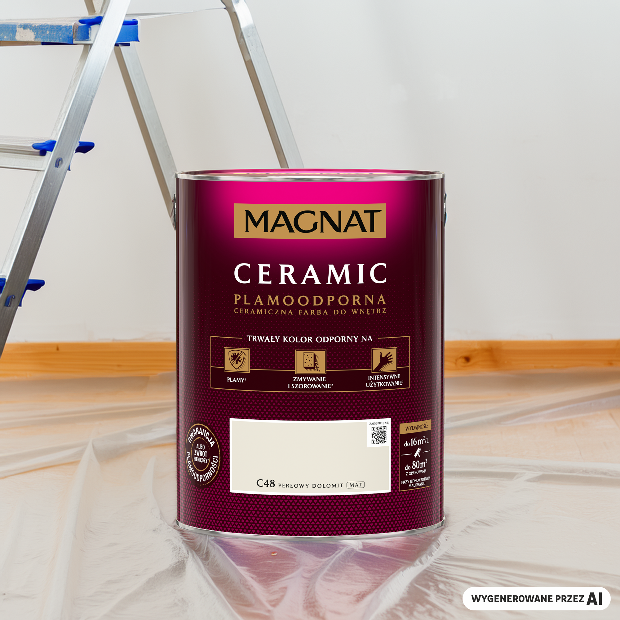 Farba Magnat Ceramic Perłowy dolomit 5 l