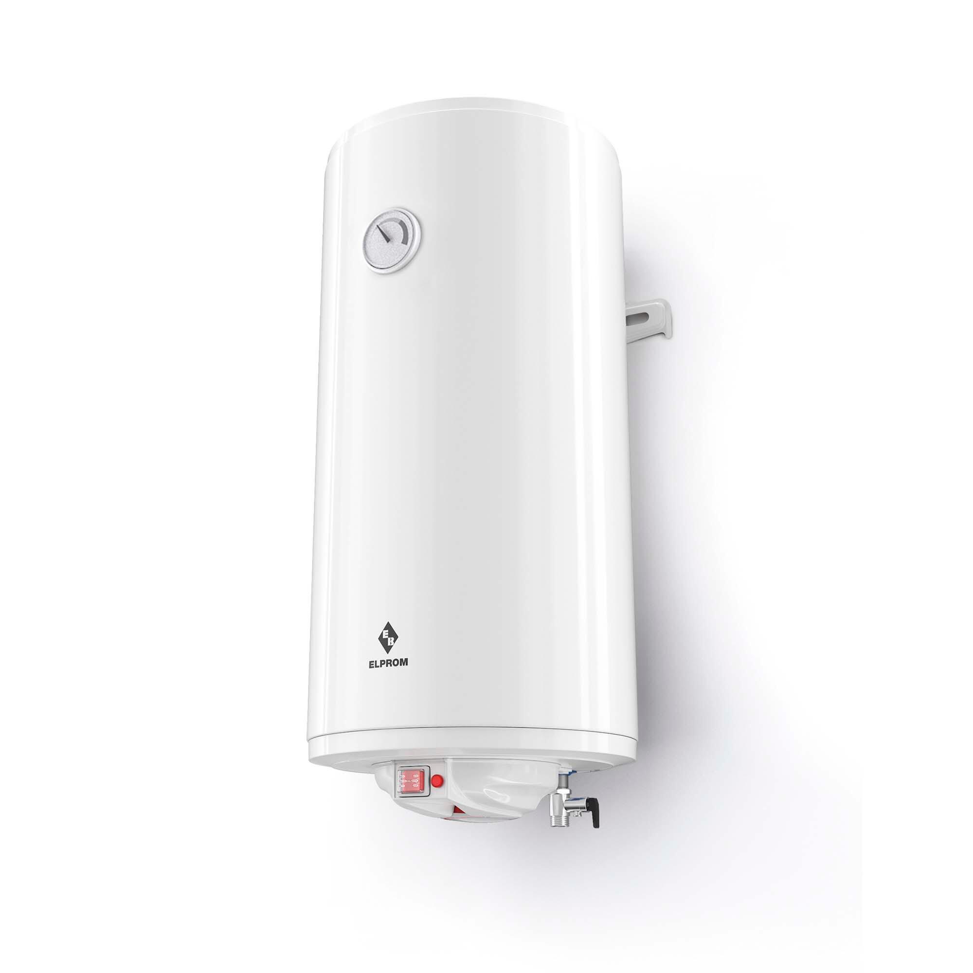 Termo eléctrico Elprom de 150 litros vertical en color blanco - 4