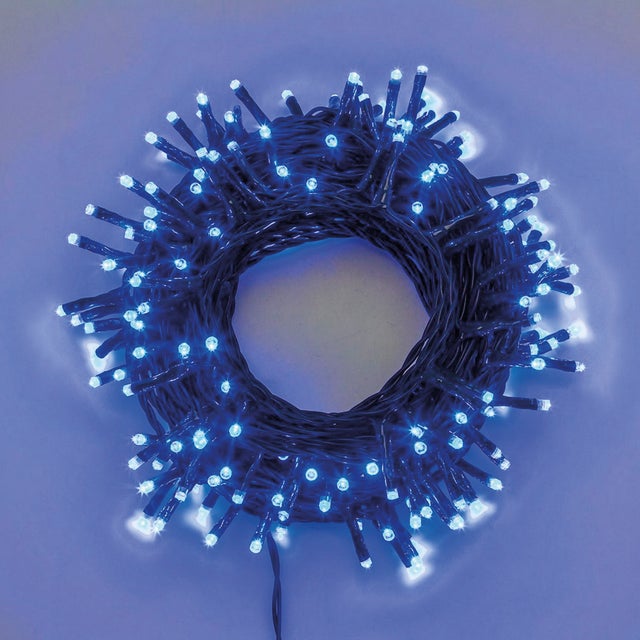 Catena luminosa per albero di Natale Mini 480 luci LED blu 34 m programmabile