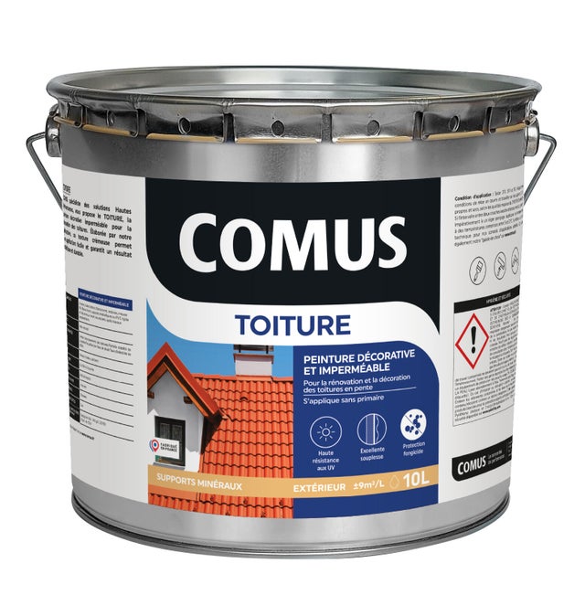 Peinture toiture décorative imperméable tuile 10 L - COMUS