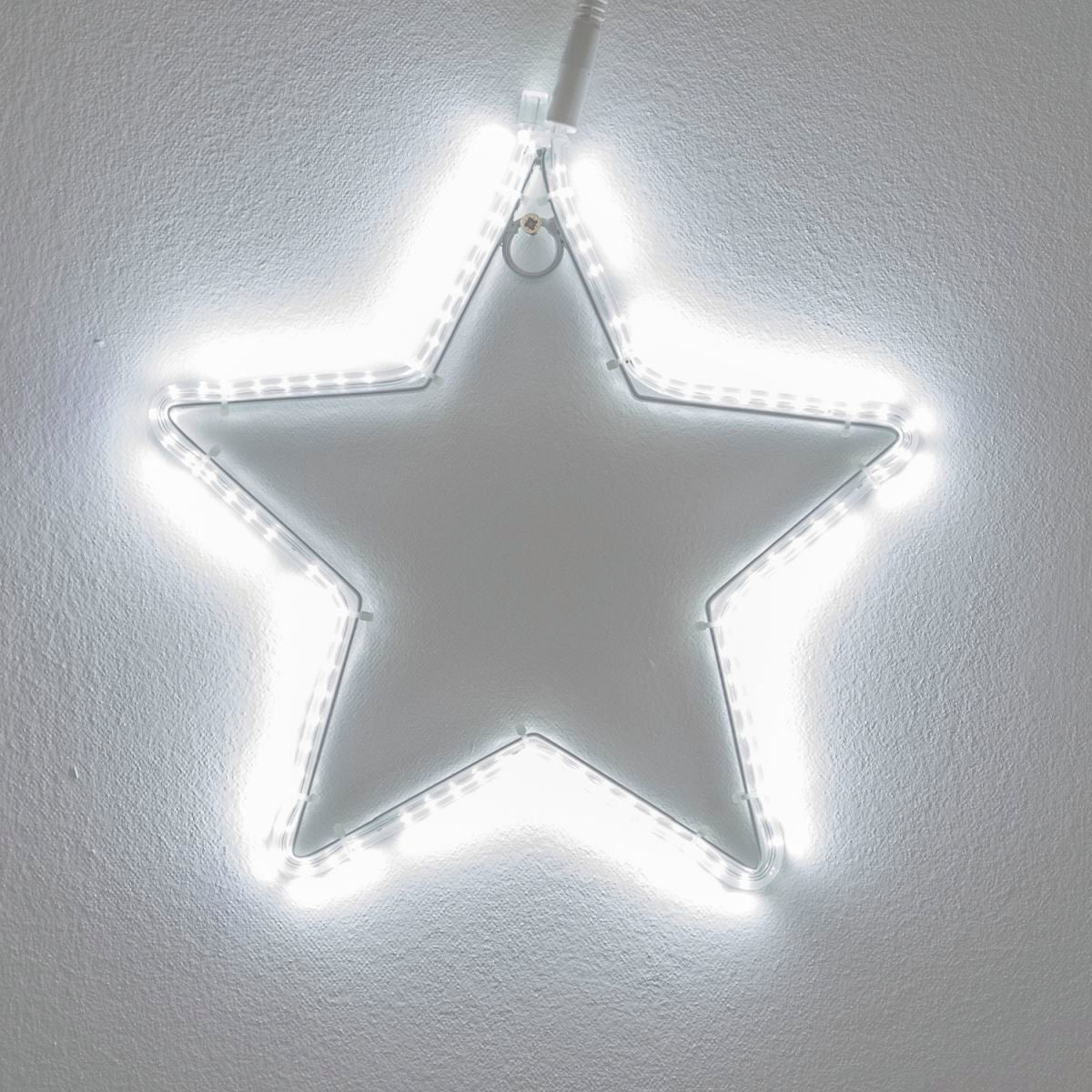 Stella decorativa luminosa 96 lampadine led bianco freddo L 1 m x H 30 cm - 2