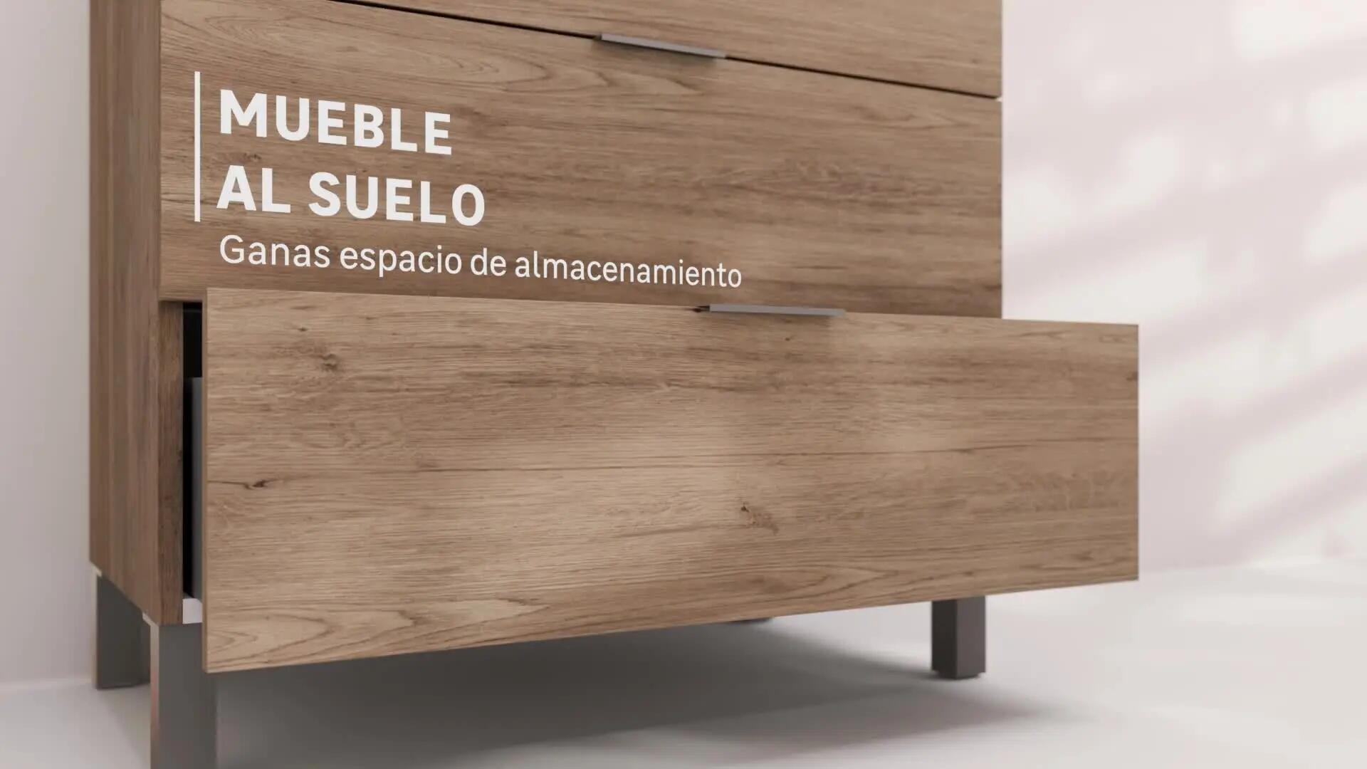 Mueble de baño Lain blanco 60x45 cm (lavabo no incluido) - 3