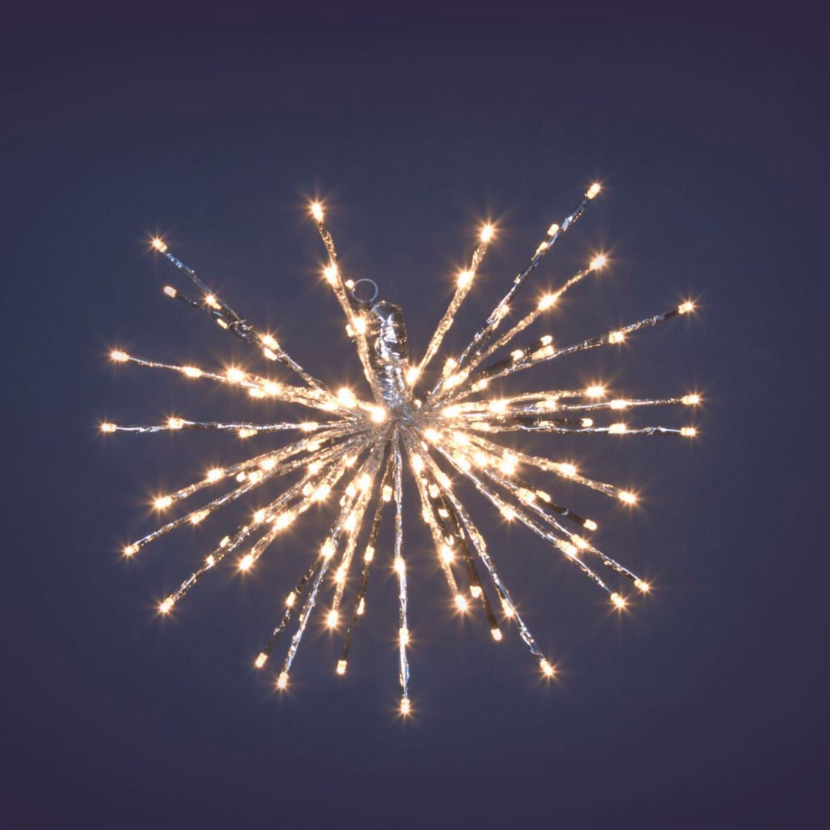 Stella decorativa luminosa Natalizia Twig Ball 120 lampadine led bianco caldo L 1.5 m x H 20 cm - 6