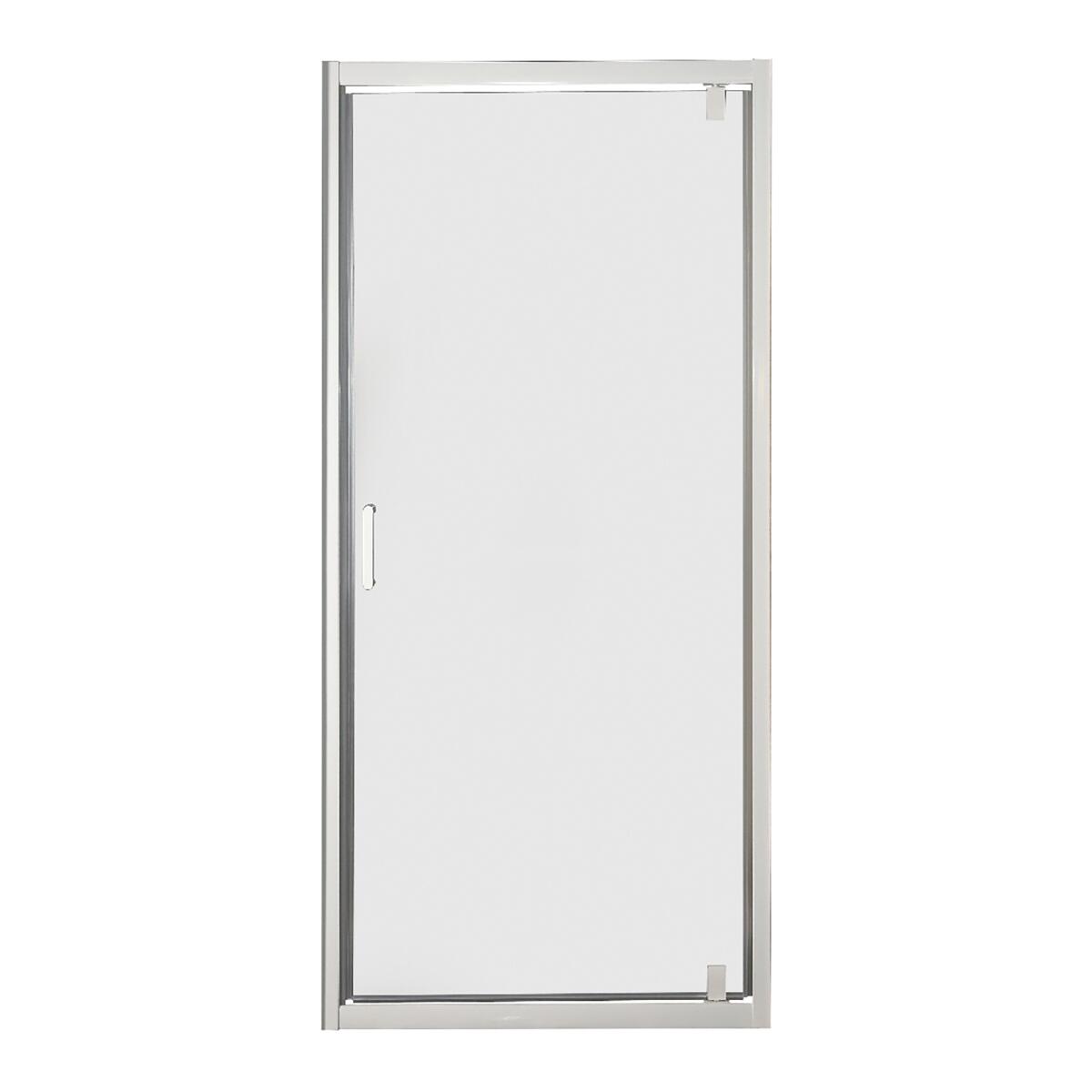 Porta doccia battente Sinque, L 82 cm x H 190 cm x SP 5 mm, profilo bianco - 3