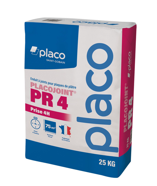 Enduit joint séchage 4h Pr4 25 kg Placojoint - PLACOPLATRE
