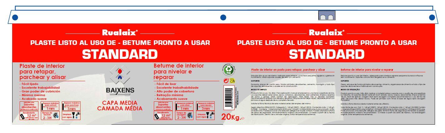 MASILLA EN PASTA CAPA MEDIA STANDARD 20KG  - 2
