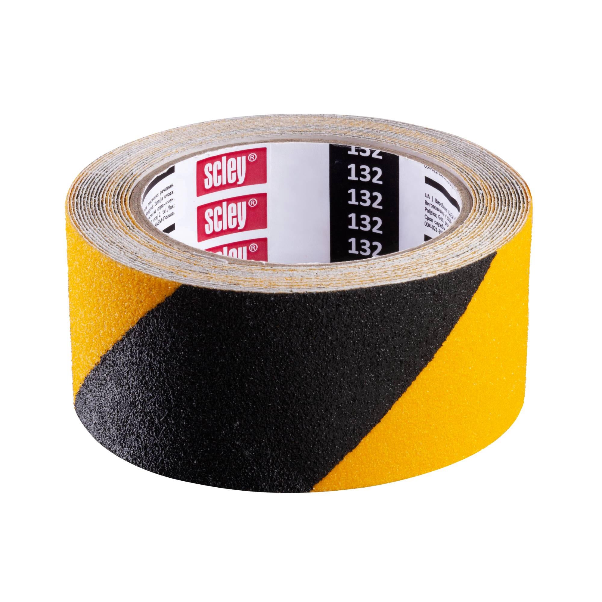 Taśma antypoślizgowa żółto-czarna 25mmx5m - 2