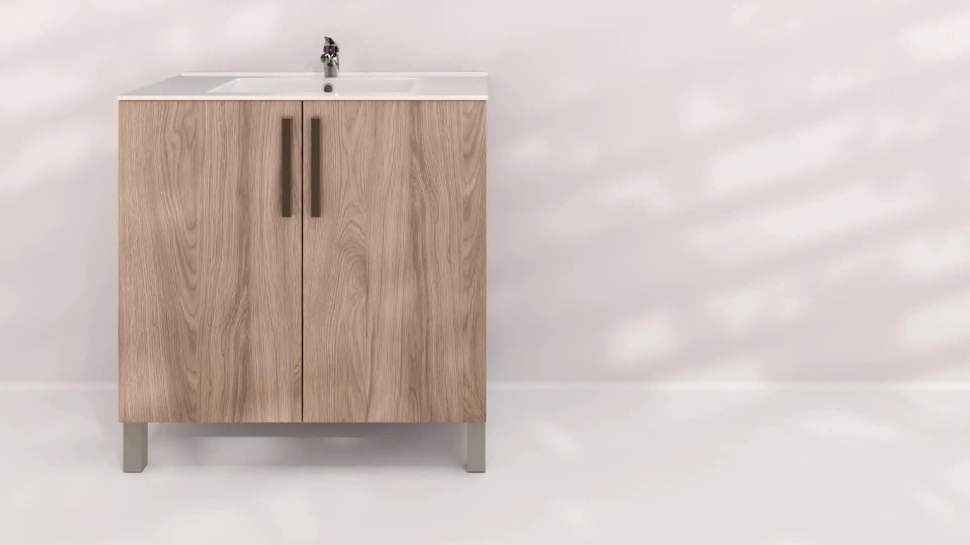 Mueble de baño Tempo blanco 60x45 cm (lavabo no incluido) - 3