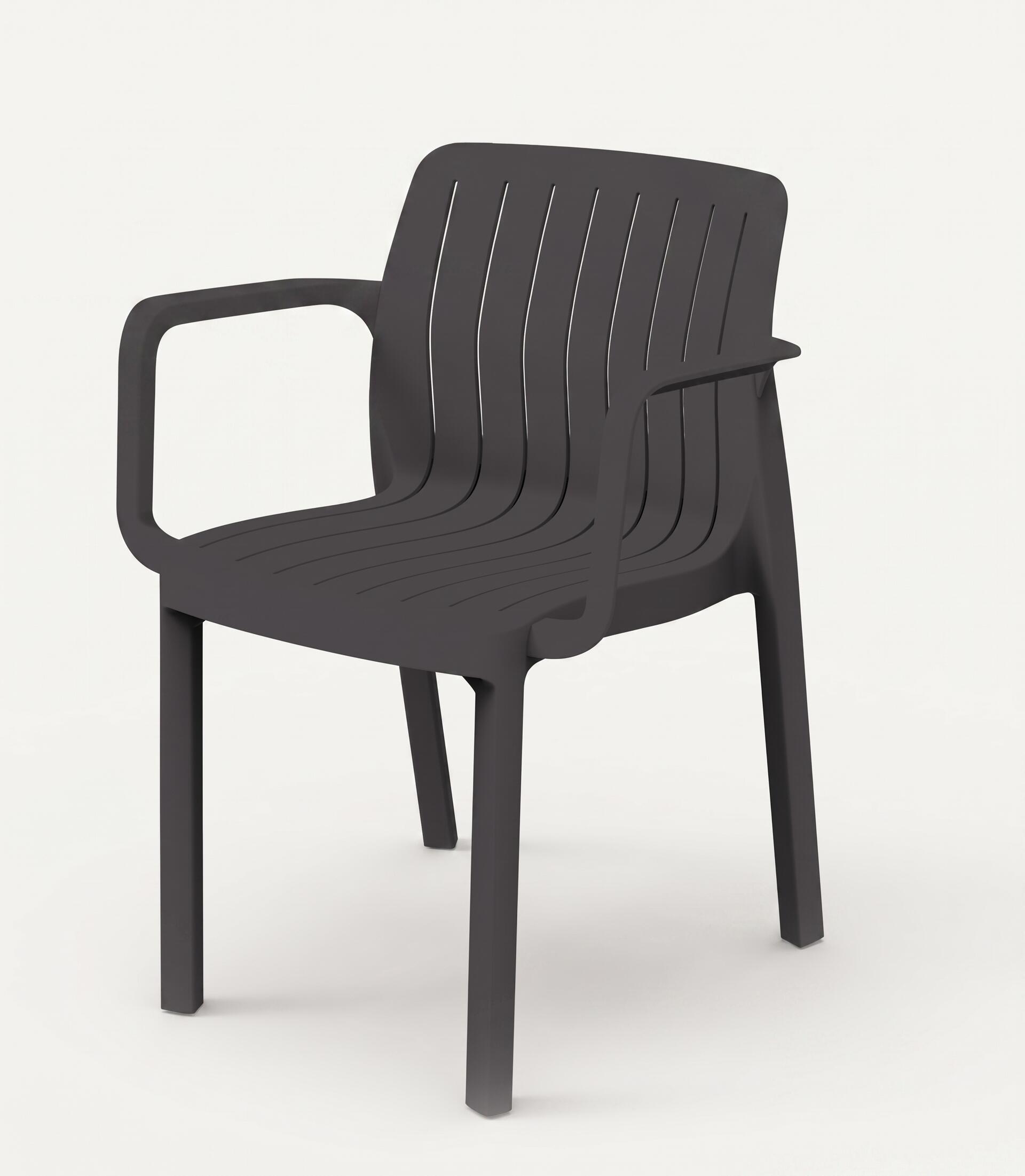 silla de jardin sin cojin lea gris shaf