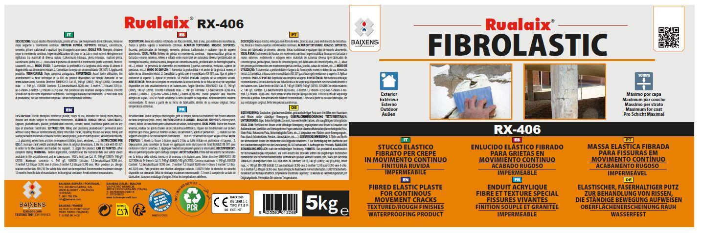 MASILLA EN PASTA FISURAS Y GRIETAS FIBROLASTIC RUALAIX 5KG - 2