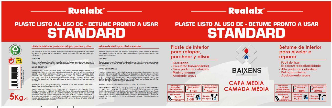 MASILLA EN PASTA CAPA MEDIA STANDARD 5KG  - 2