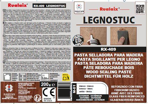 PASTA PARA MADERA EN TUBO RUALAIX LEGNOSTUC RX-409 200GR ROBLE - 2