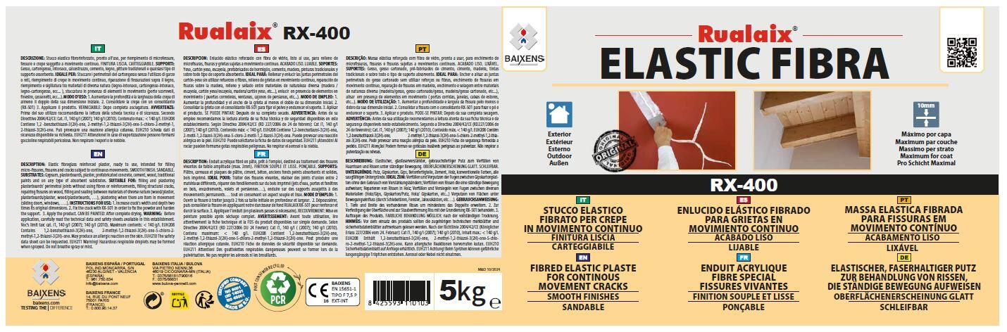 MASILLA EN PASTA FISURAS Y GRIETAS ELASTIC RUALAIX 5KG - 2