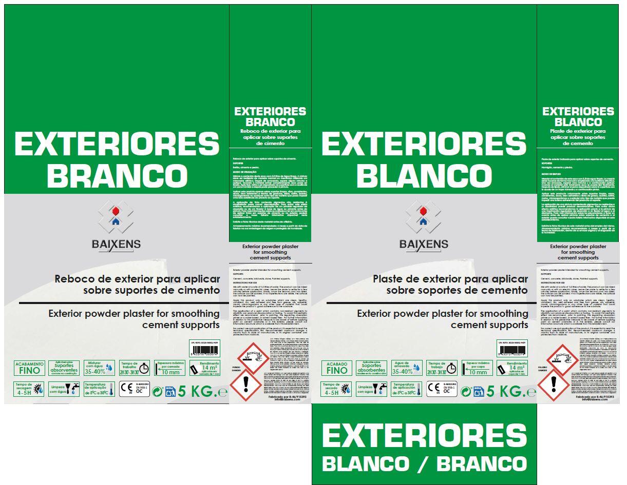 PLASTE EN POLVO CAPA GRUESA RENOVACION Y ACABADO EXTERIORES 3H 5KG - 2