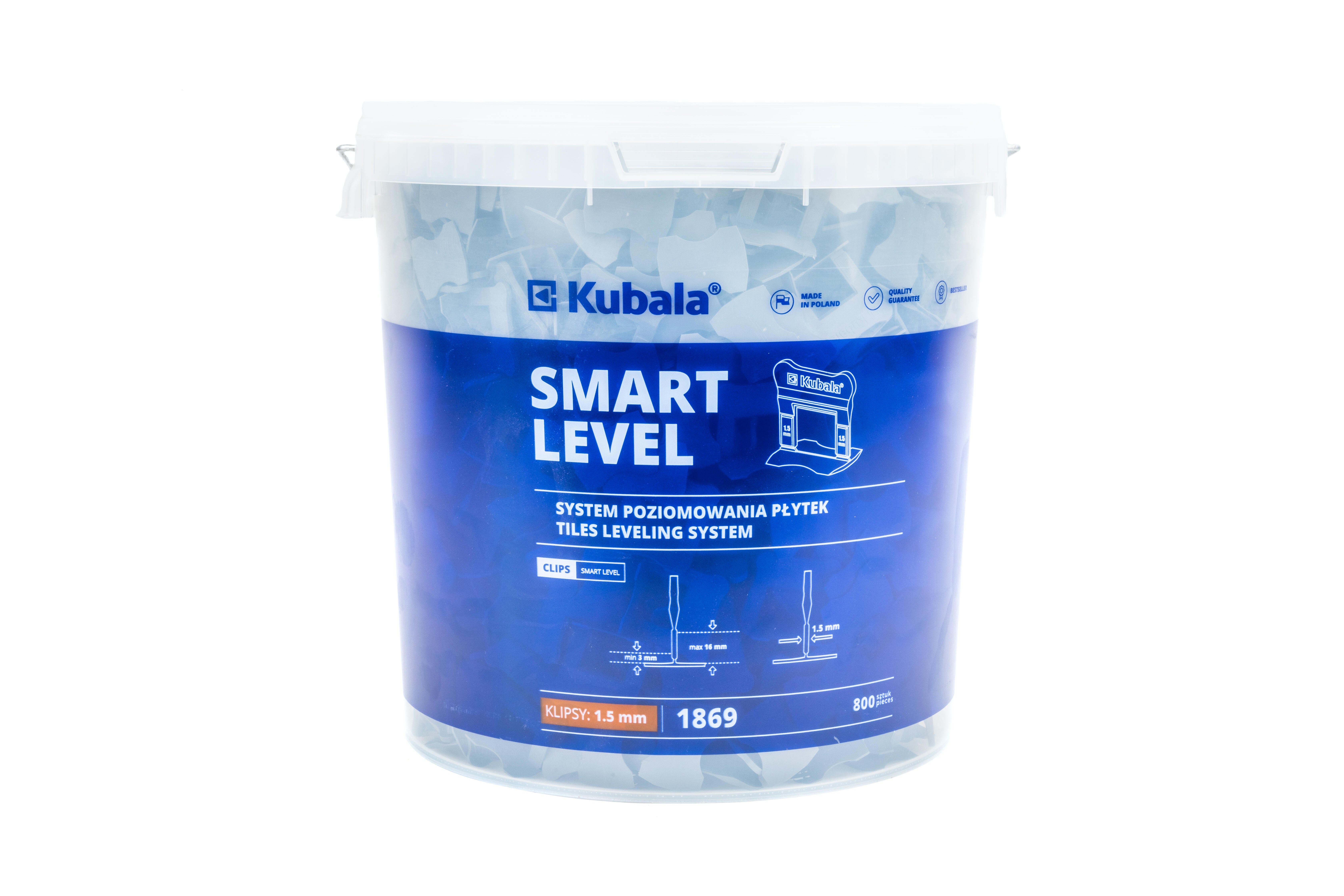 Klipsy Smart Level 1.5mm 800 szt. - 3