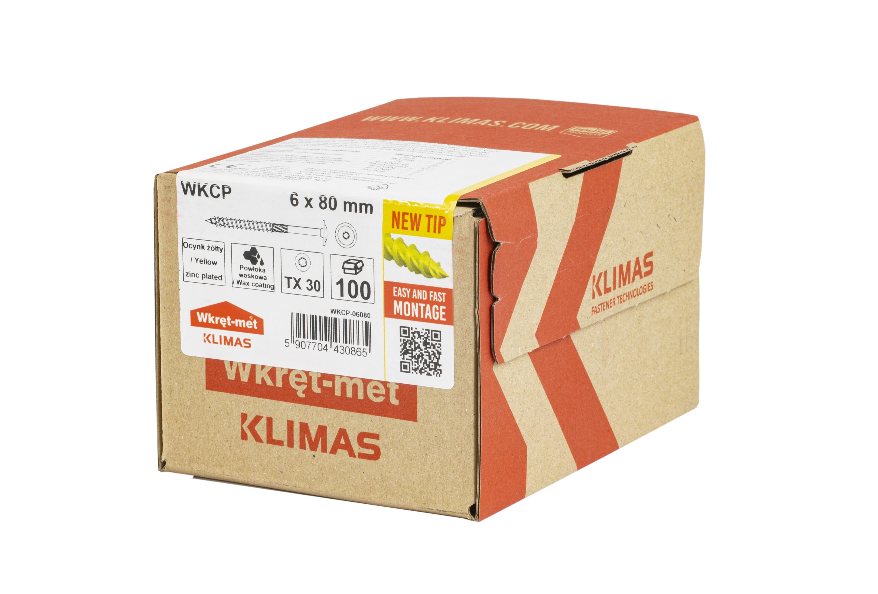 Wkręt do łączników ciesielskich z łbem talerzykowym 6x80 mm (100 szt.) - 2