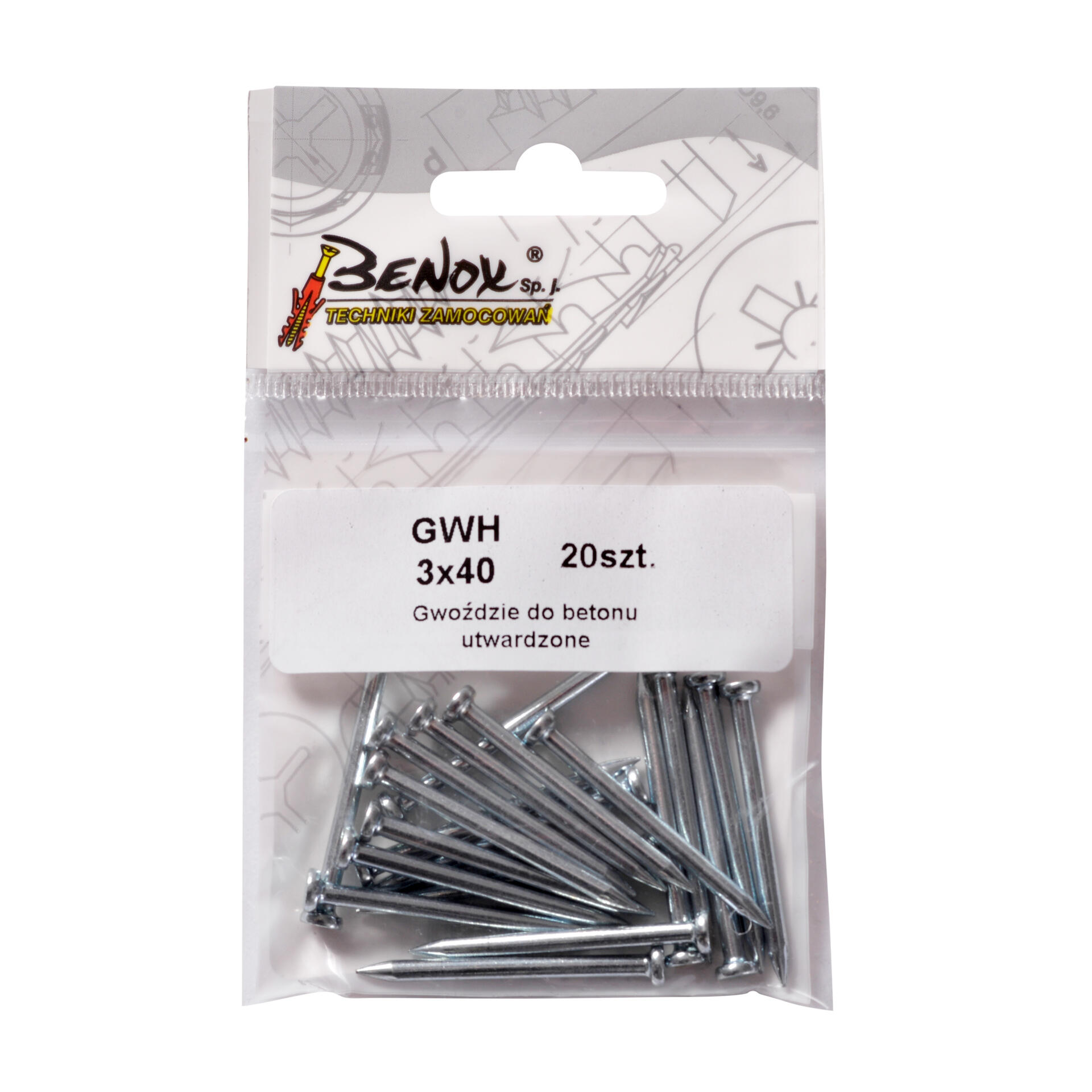 Gwóźdź hartowany 3.0x80 mm (20 szt.) - 2