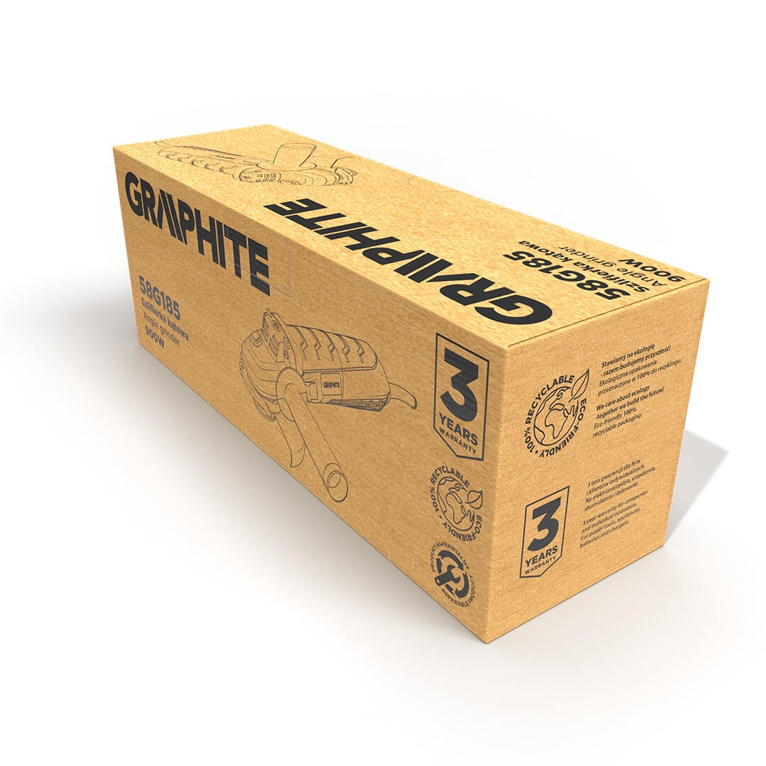 Szlifierka kątowa 125mm, 900W - GRAPHITE 59G185 - 4