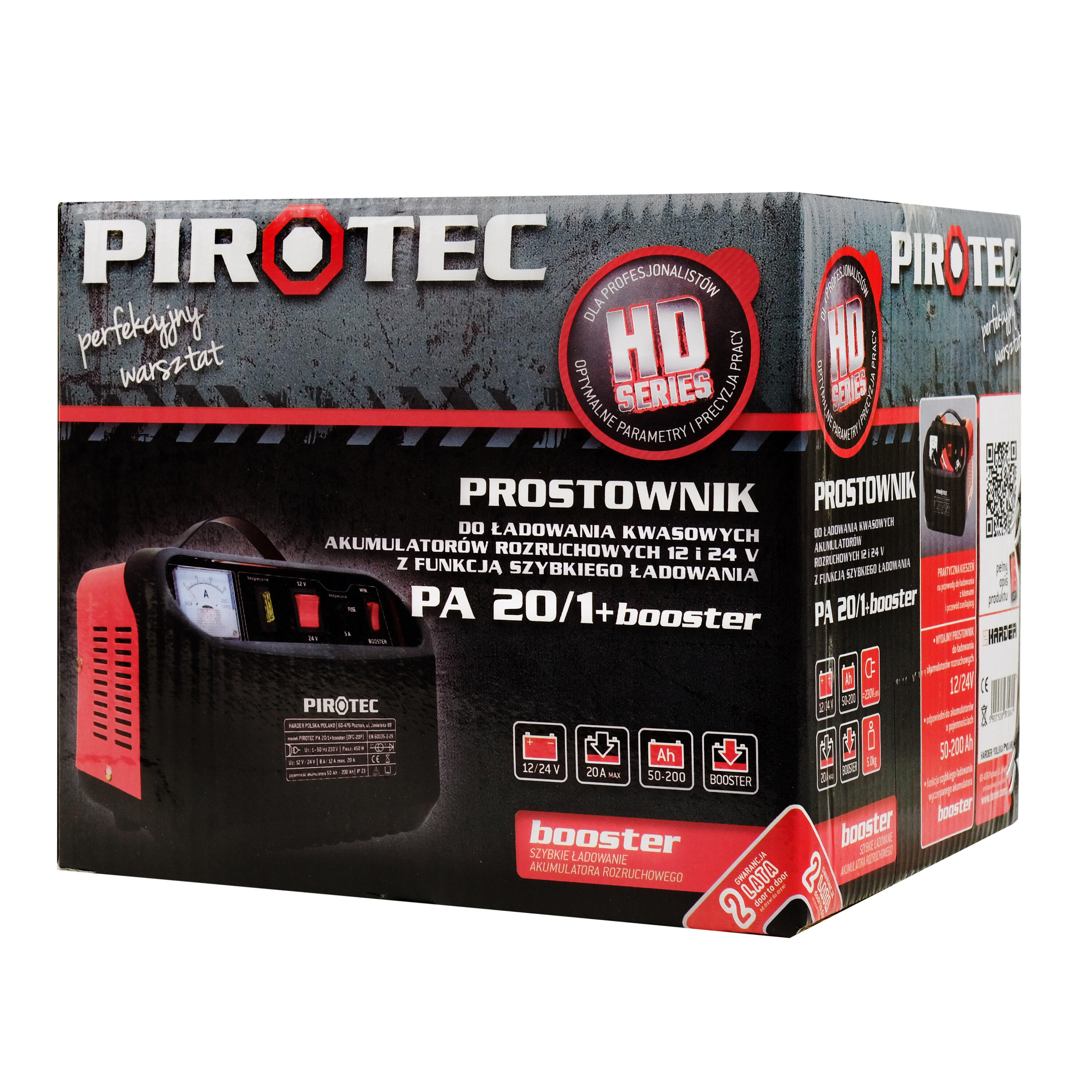 Prostownik do ładowania akumulatorów PA 20/1+ BOOST Pirotec - 3