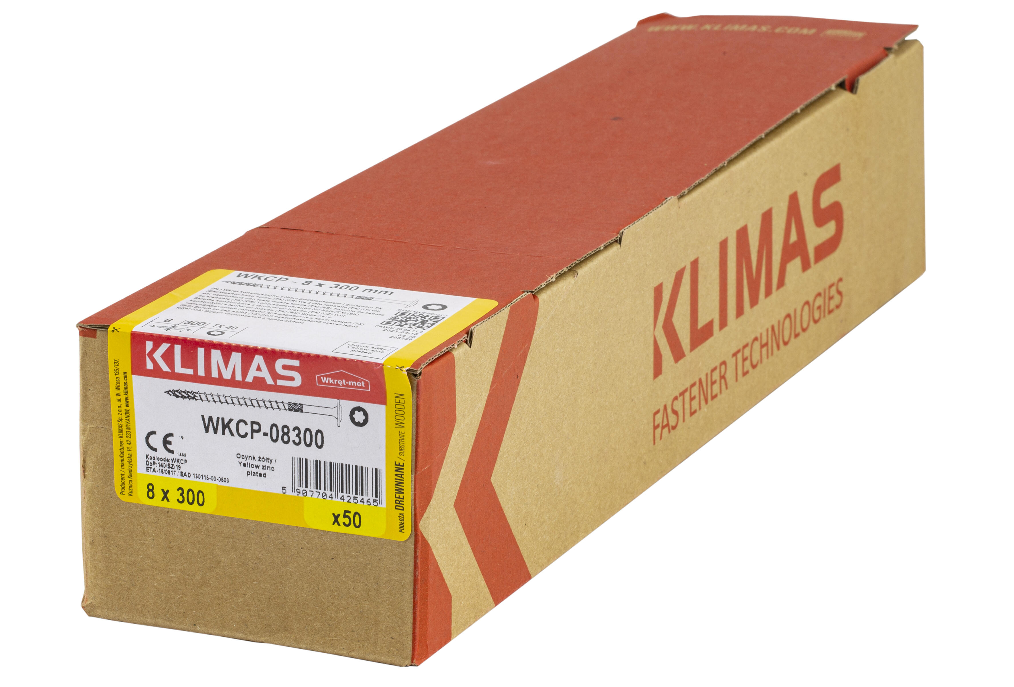 Wkręt do łączników ciesielskich z łbem talerzykowym 8x300 mm (50 szt.) - 2