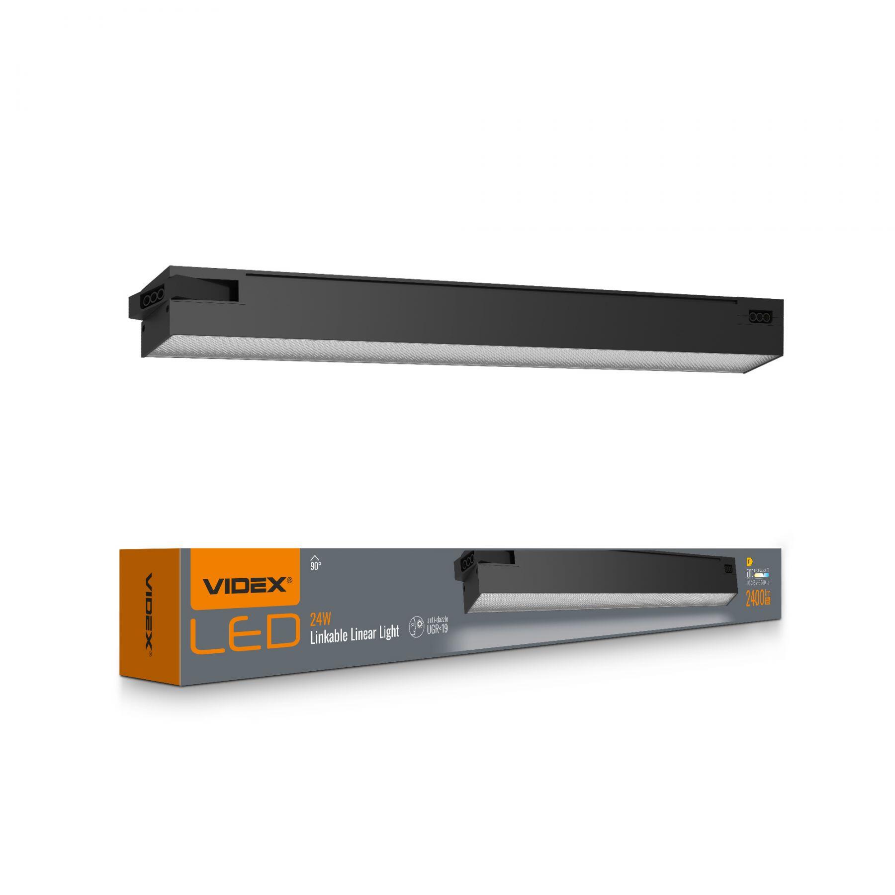 Lampa liniowa LED 24W 5000K 0,6m czarna - 3