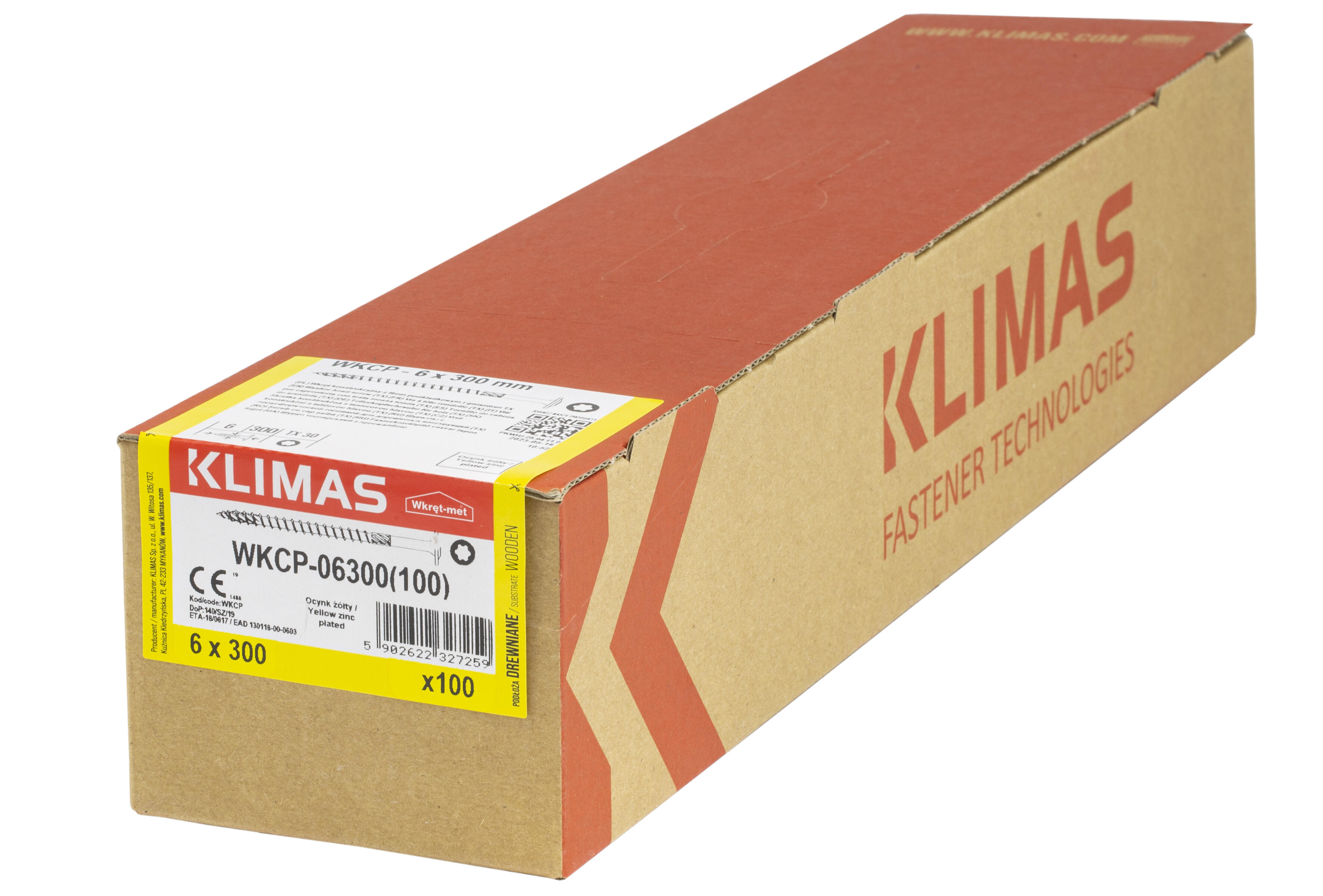 Wkręt do łączników ciesielskich z łbem talerzykowym 6x300 mm (5 kg.) - 2