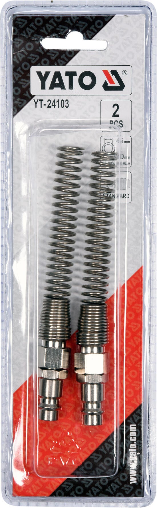 Szybkozłącze M, na wąż 6x10mm - 2szt. - 2