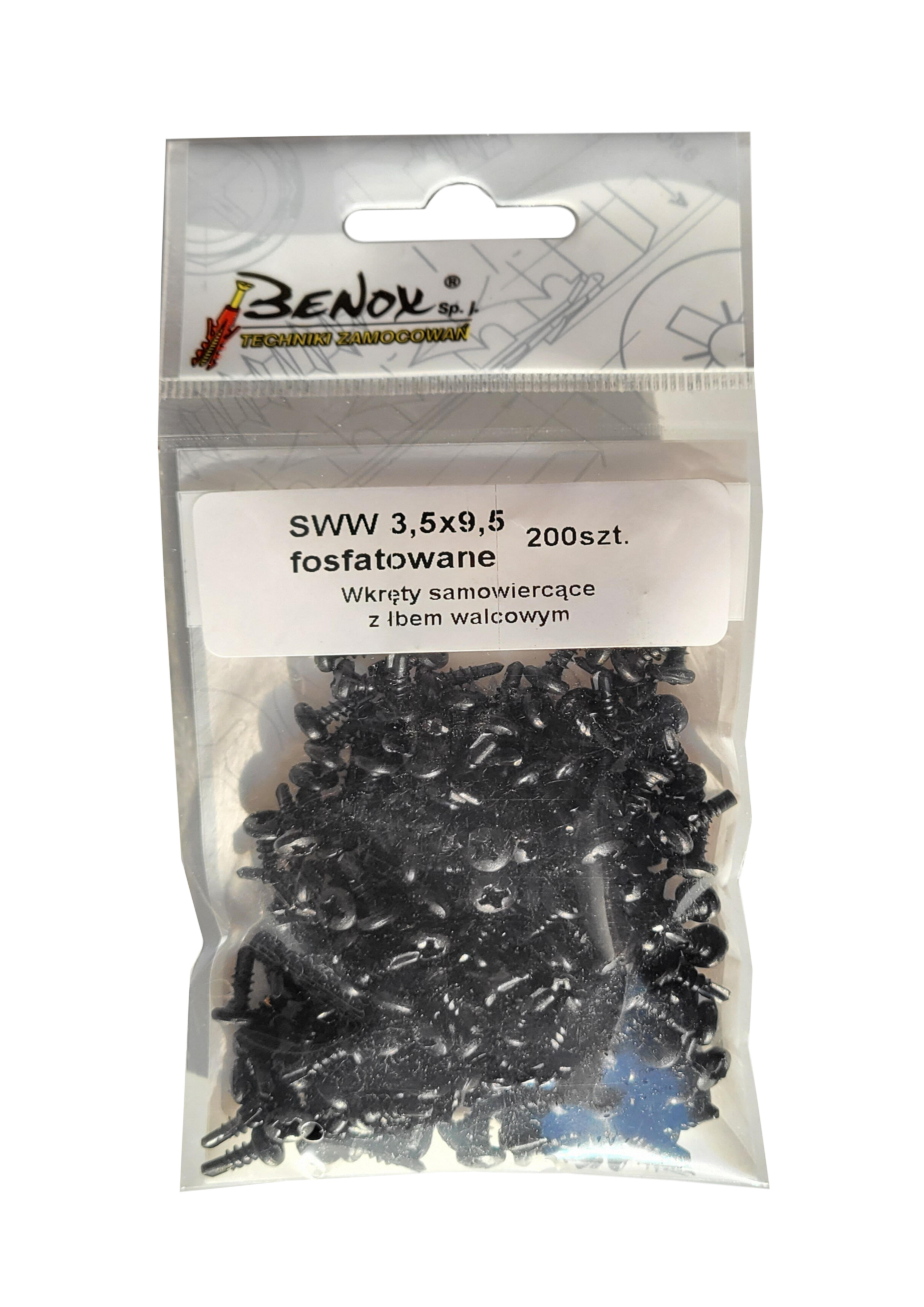 Wkręt samowiercący 3.5x9.5 mm (200 szt.) - 2