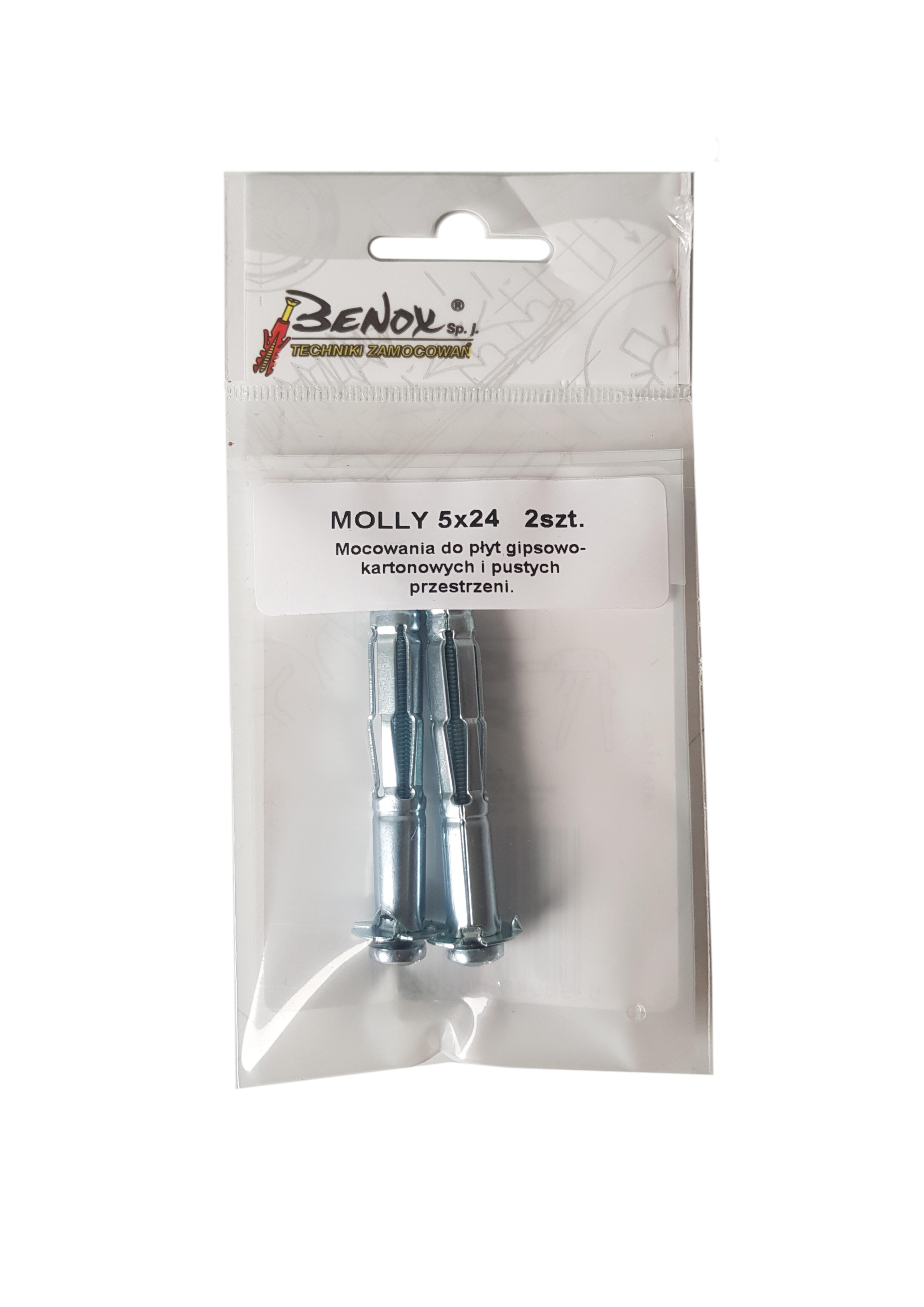 Kołek typu Molly do pustych przestrzeni 10x65 mm (2 szt.) - 2
