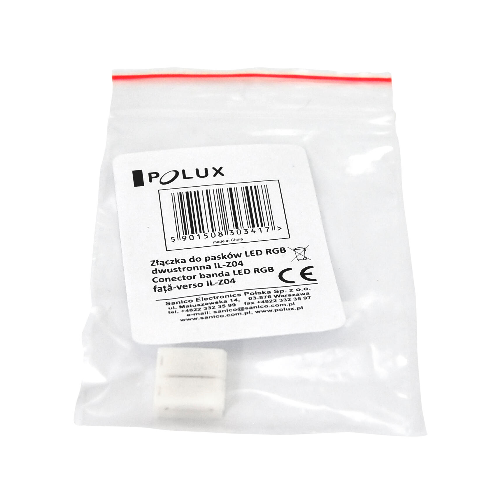 Złącze stałe do taśm LED RGB 10mm 4 pin dwustronne 12 24V DC 3A - 4