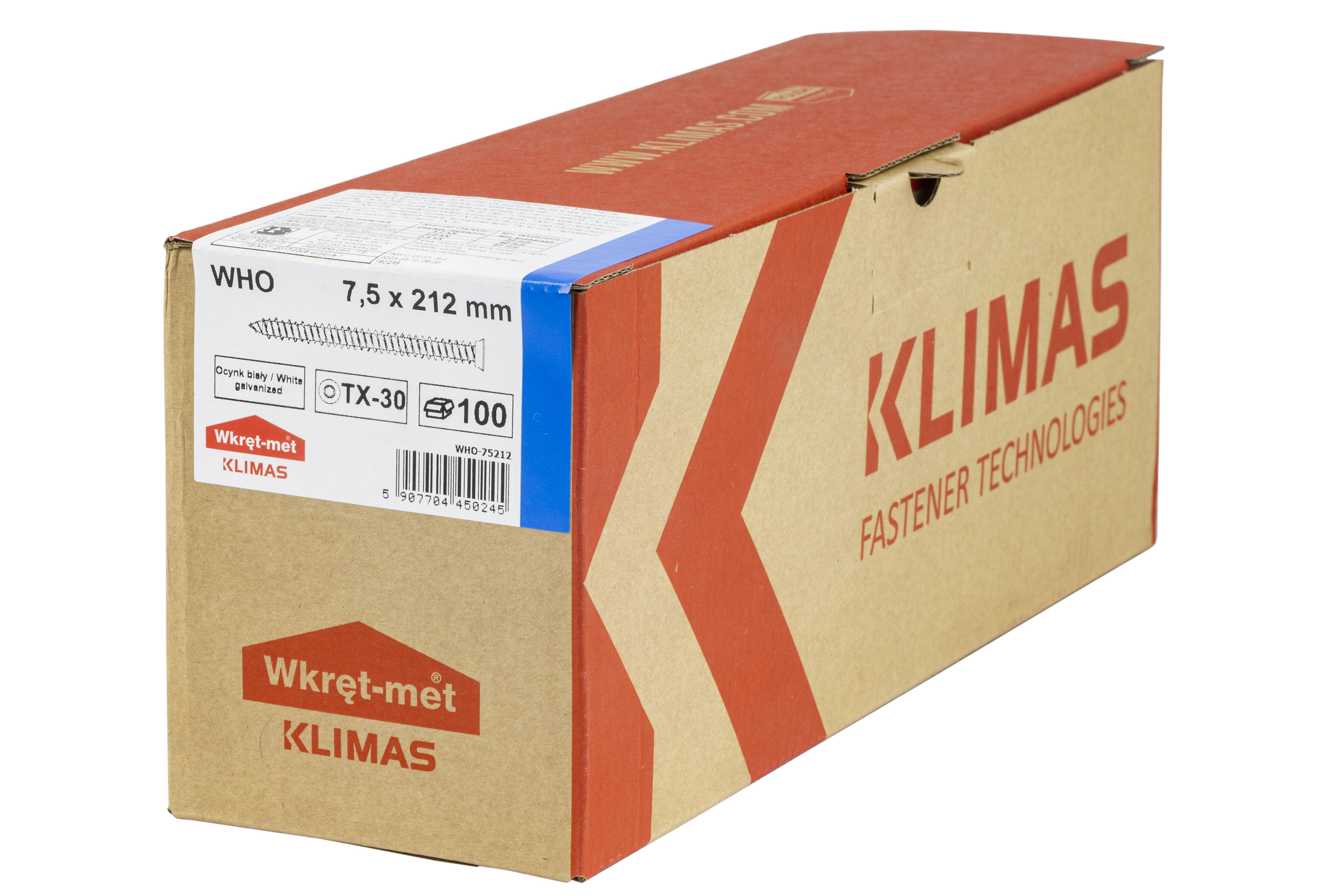 Wkręty hartowane do ościeżnic 7.5x212 mm (4.15 kg.) - 2