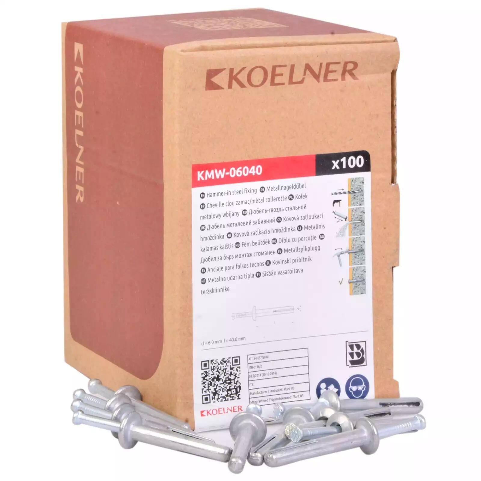 Kołek metalowy do wbijania 6x40 mm (100 szt.) - 2