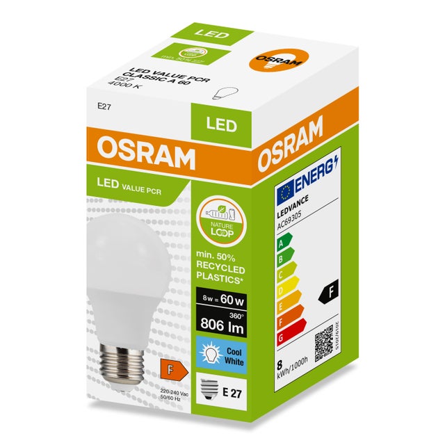 Żarówka LED E27 A60 8W 806lm 4000K