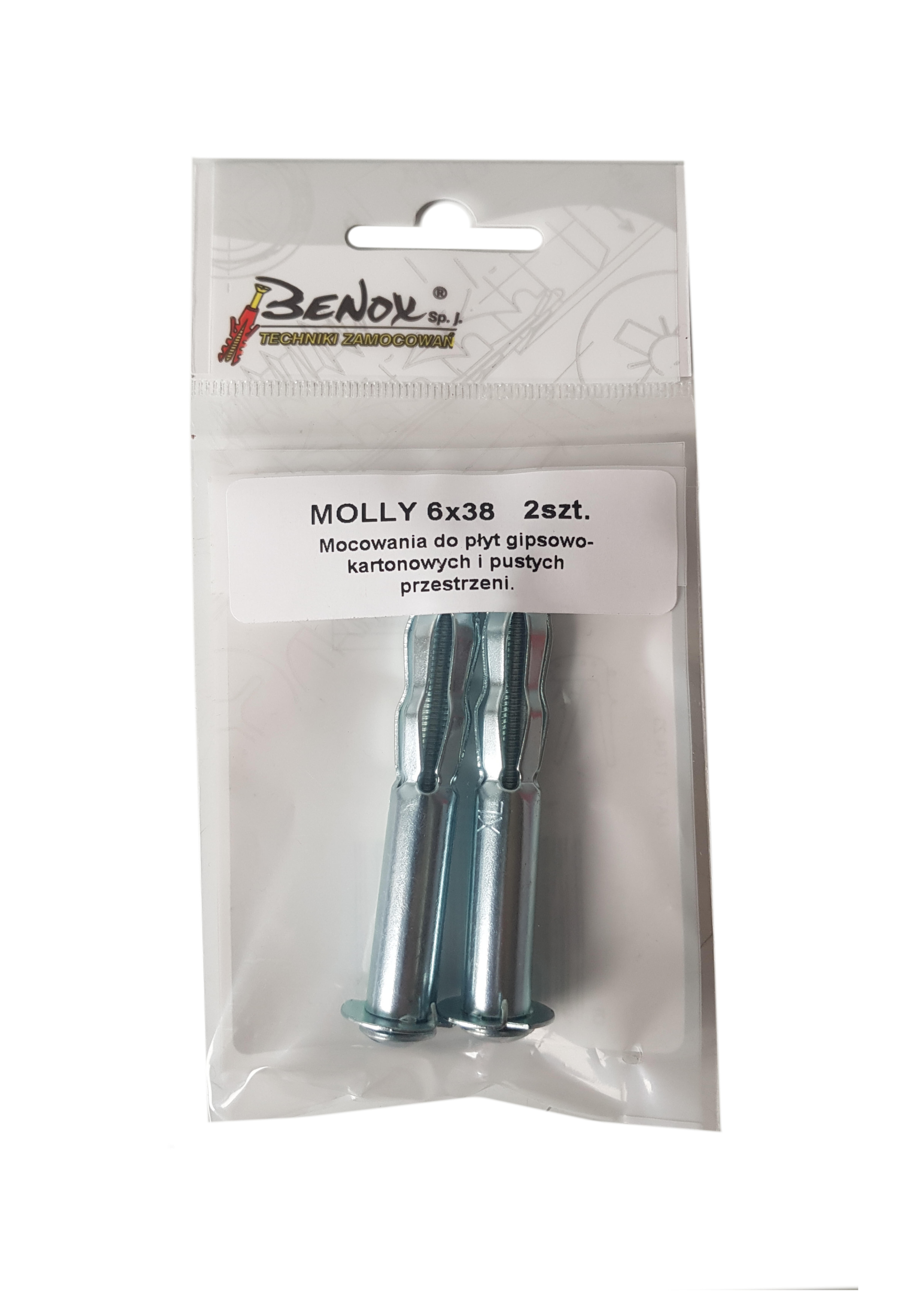 Kołek typu Molly do pustych przestrzeni 12x80 mm (2 szt.) - 2