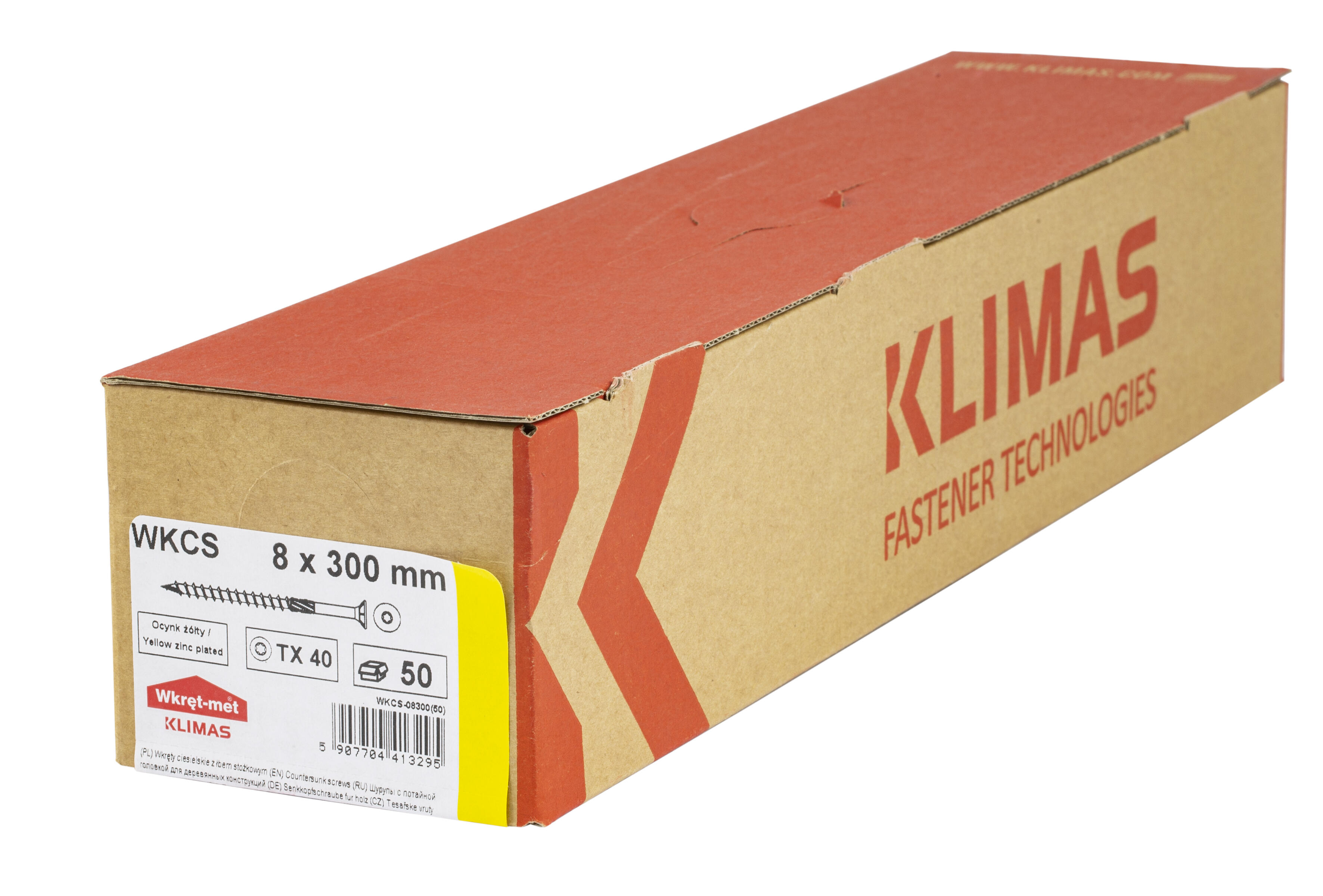 Wkręt ciesielski z łbem stożkowym 8x300 mm (50 szt.) - 2