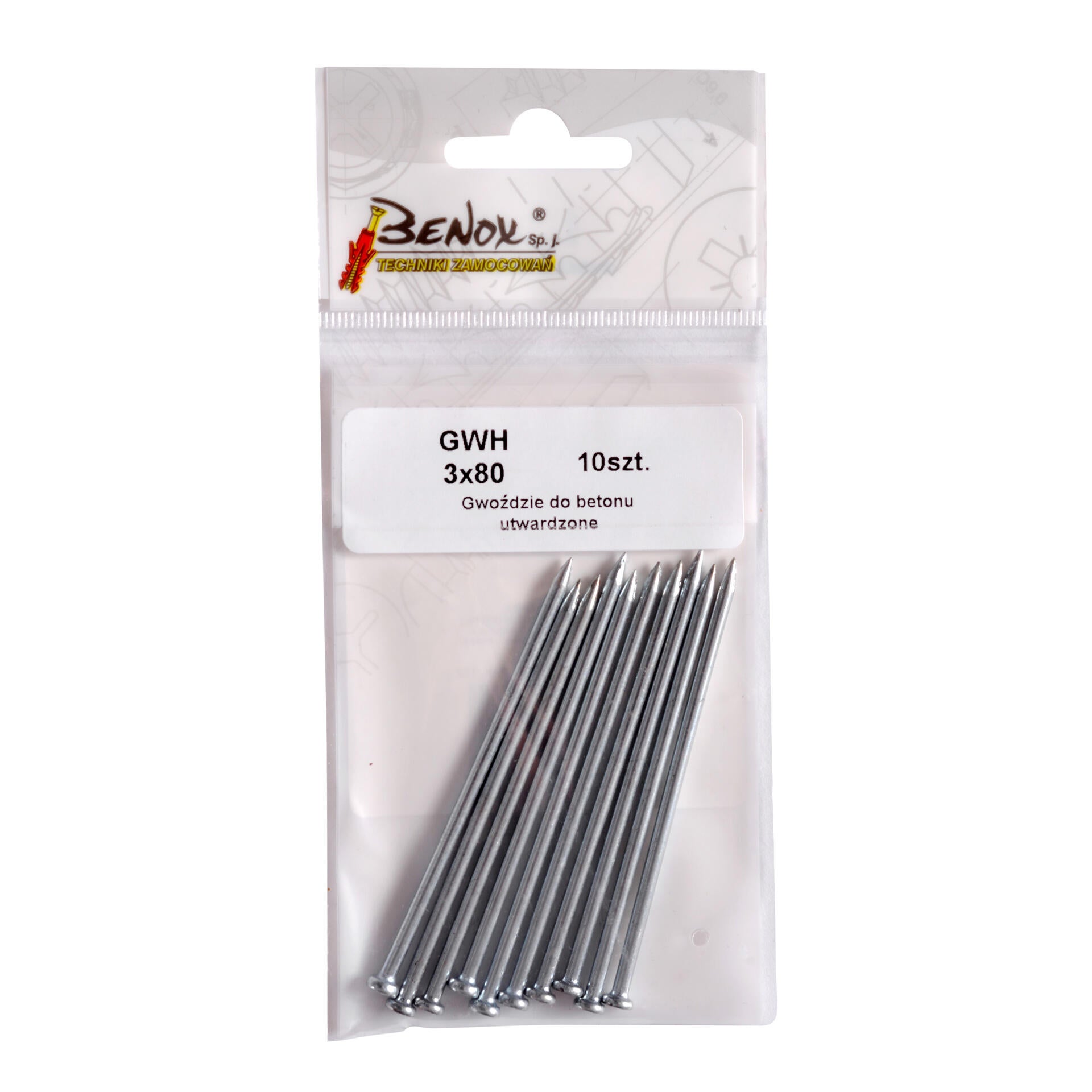 Gwóźdź hartowany 3.0x80 mm (10 szt.) - 2