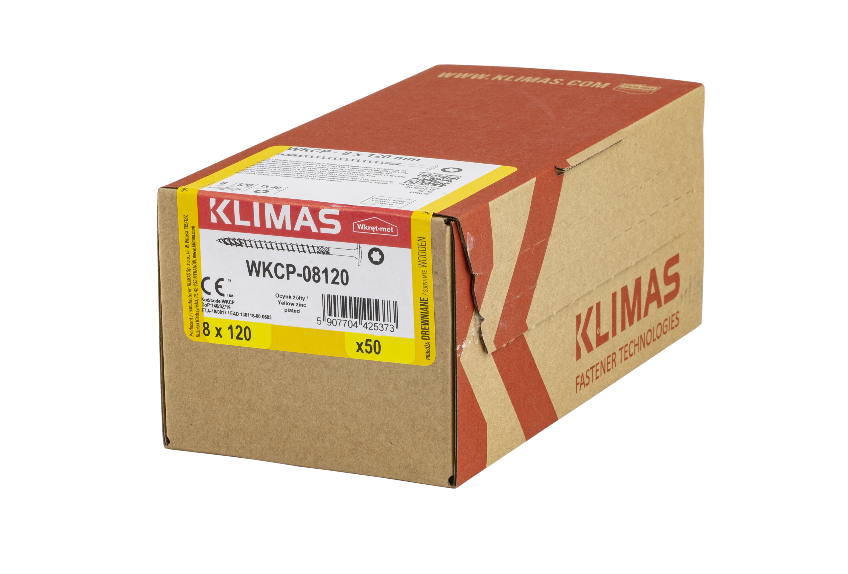 Wkręt do łączników ciesielskich z łbem talerzykowym 8x120 mm (50 szt.) - 2